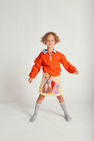 TWO TONE POLO LOVES YOU SWEATSHIRT - jasper red - RED - Image 9